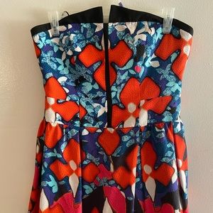 Peter pollito size16 minidress floral bright print